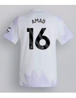 Moške Nogometnih dresov Manchester United Amad Diallo #16 Gostujoči 2025-26 Kratki rokavi Moške Nogometnih dresov Manchester United Amad Diallo #16 Gostujoči 2025-26 Kratki rokavi